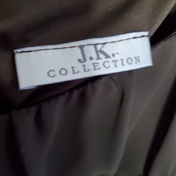 J.K. Collection empire bodice sheer tiers mini dress Size Medium - Picture 4 of 14